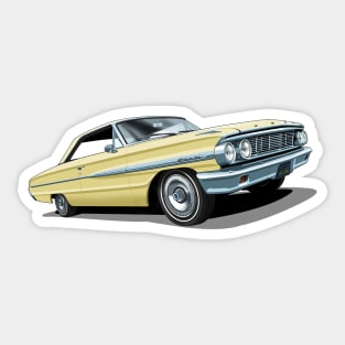 1964 Ford Galaxie 500 in phoenician yellow Sticker
